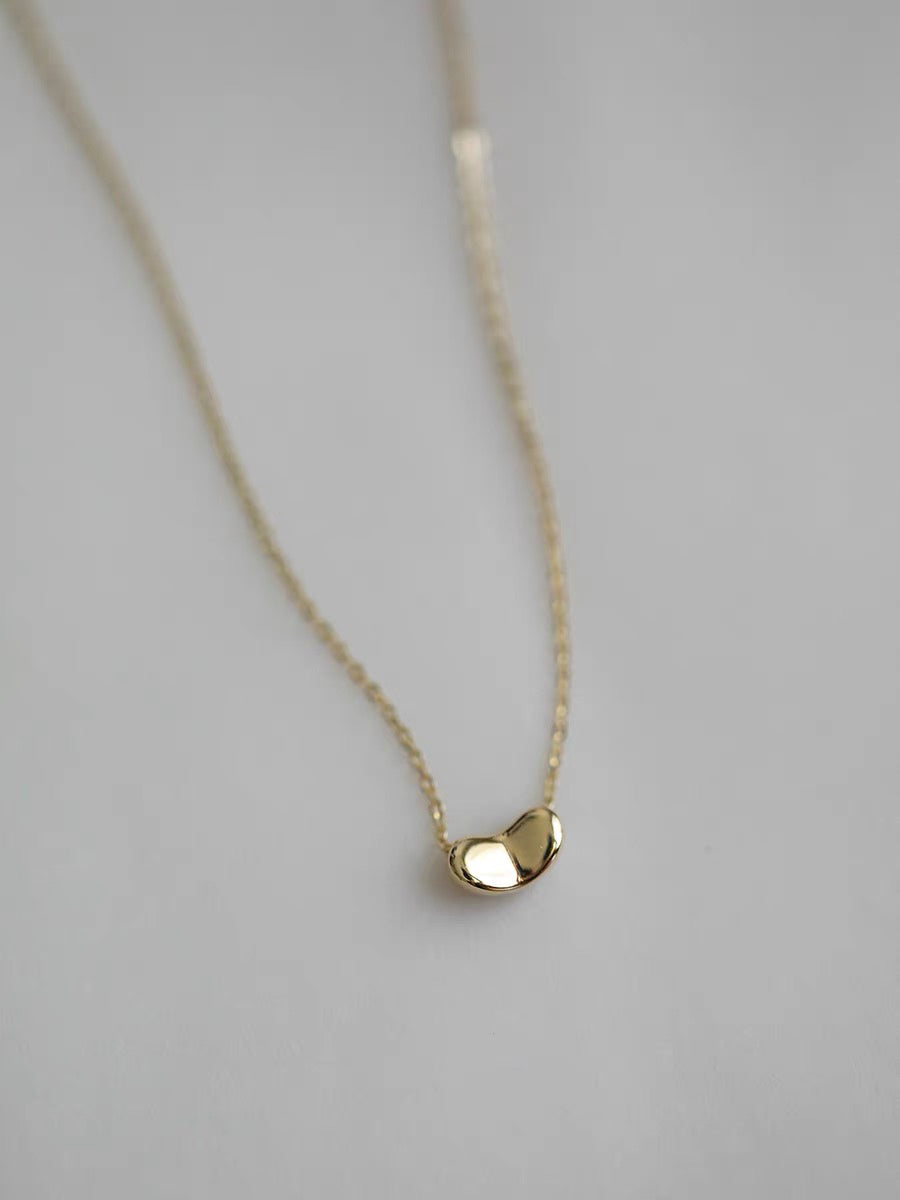 Sweet Pea Necklace In 14k Solid Gold