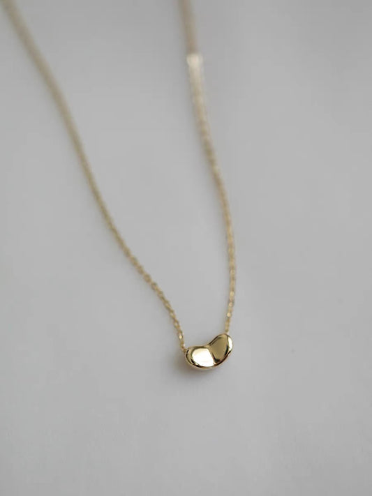 Sweet Pea Necklace In 14k Solid Gold