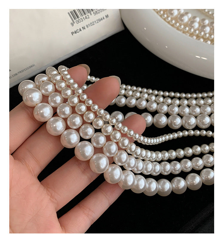 Pearl Necklace 4mm 6mm 8mm 10mm