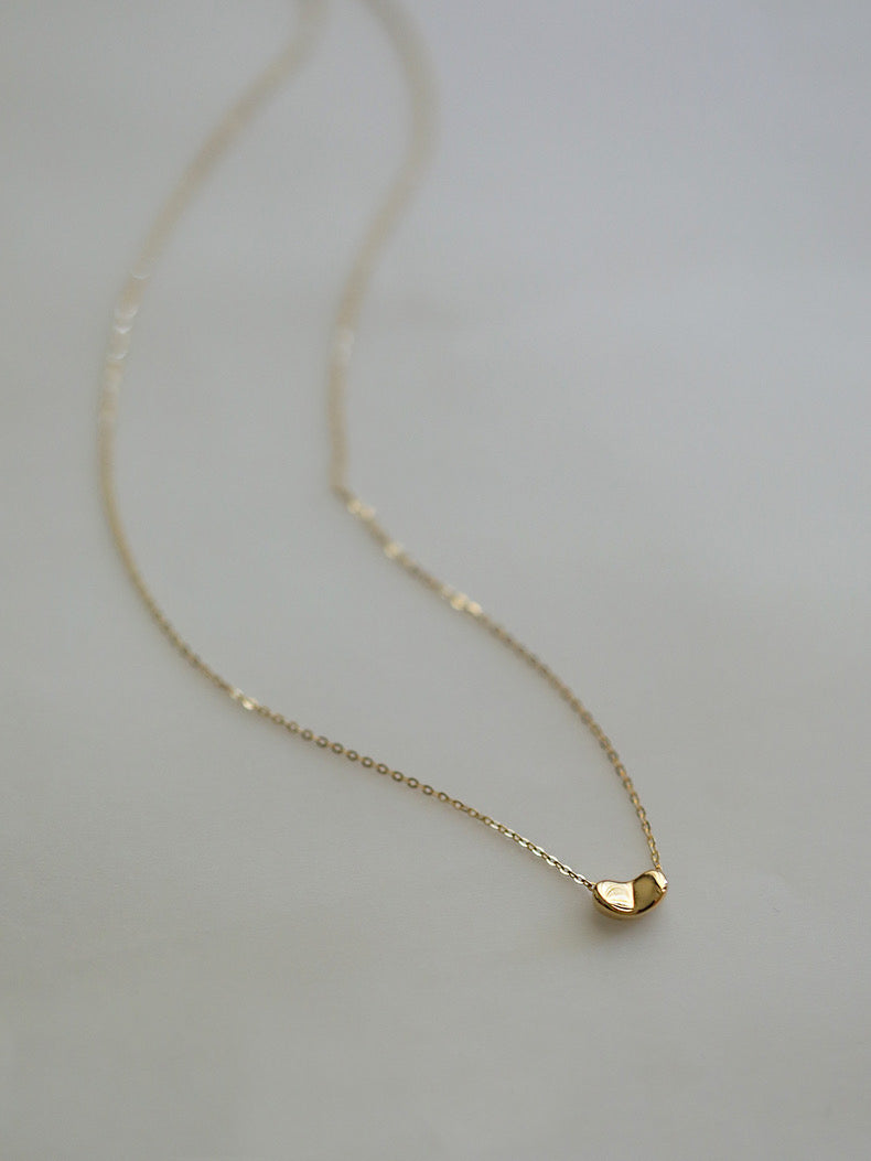 Sweet Pea Necklace In 14k Solid Gold