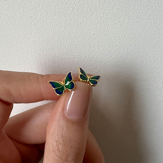 Colourful Butterfly Stud Earrings