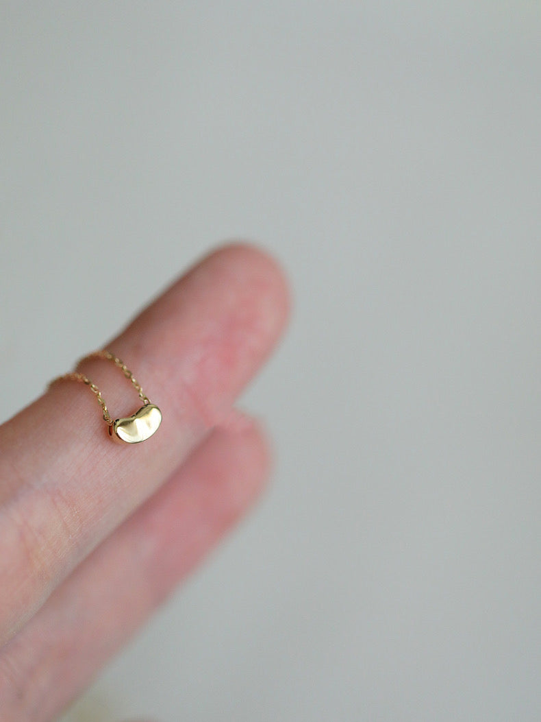 Sweet Pea Necklace In 14k Solid Gold