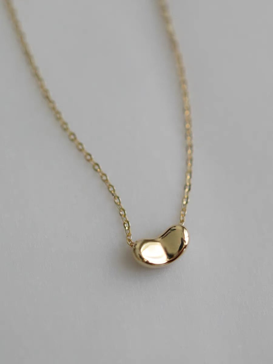 Sweet Pea Necklace In 14k Solid Gold