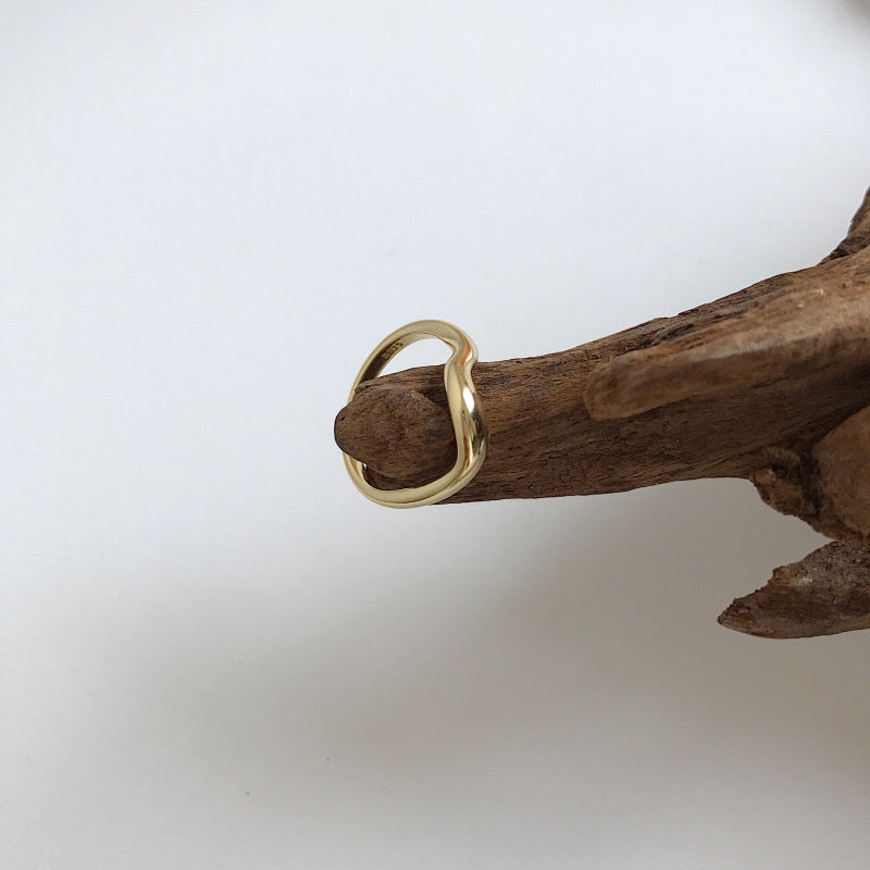 Figure Open Ring In Gold