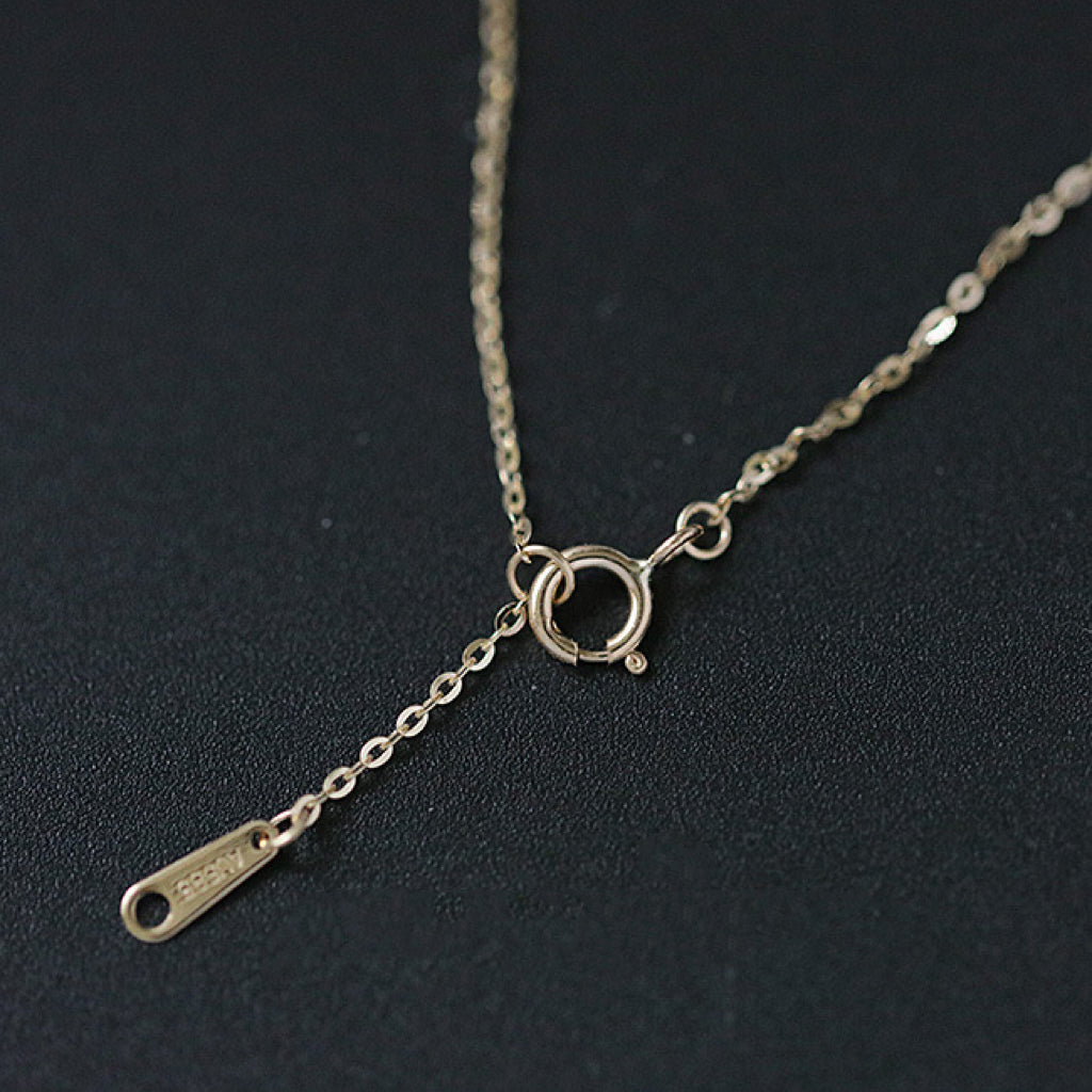 Slim Chain Necklace 0.8mm In 14k Solid Gold