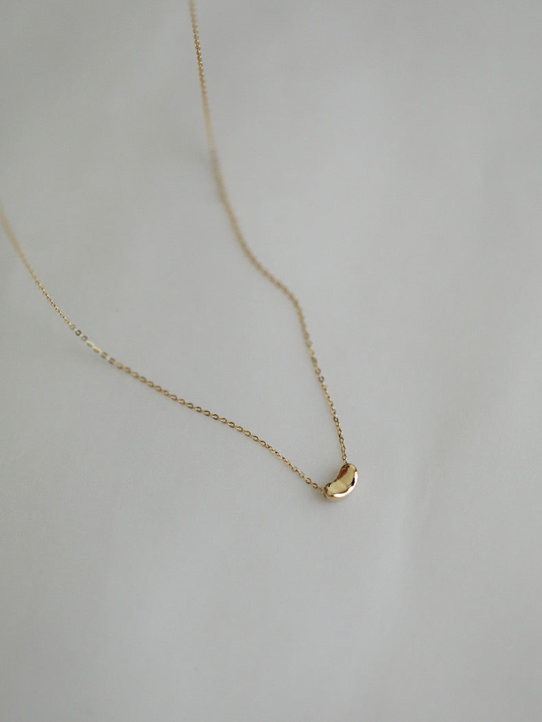 Sweet Pea Necklace In 14k Solid Gold