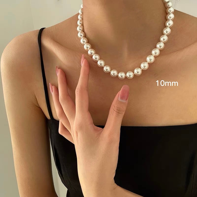 Pearl Necklace 4mm 6mm 8mm 10mm