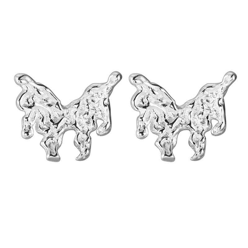 Mondayfree Jewelry butterfly stud earrings in silver